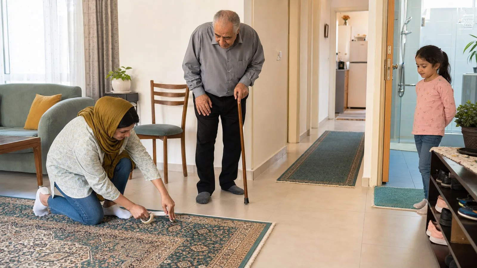 ایمن‌سازی خانه برای پیشگیری از زمین خوردن